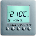 ABB KNX Romtermostat Med Display Sølv
