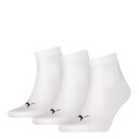 Puma 3pk Quarter Sokker White 39-42