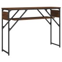  Konsollbord med hylle brun eik 105x30x75 cm konstruert tre 8721012195783
