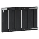 vidaXL Hageport 100 x 60 cm WPC og Aluminium Svart