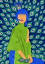 peacock woman Plakat / 40x50