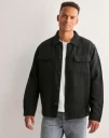 Selected Men Slh Leroy Sun Overshirt Ls Noos Overshirts Svart