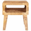  Sluttbord med hylle 40 x 32 x 46 cm heltre mango