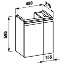 Laufen Pro S Servantskap 470x615 mm Venstre Hvit