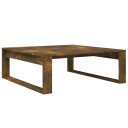 vidaXL Salongbord røkt eik 100x100x35 cm konstruert tre