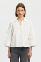 Selected Women   Skjorte slwEmilia Oversize 3/4   Hvit