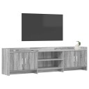  TV skap 168 x 33 x 47 cm Grå Sonoma Konstruert tre