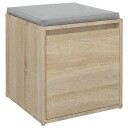 vidaXL Oppbevaringsskap sonoma eik 40,5x40x40 cm konstruert tre