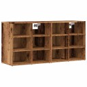 vidaXL Skoskap 2 stk gammelt tre 52x30x50 cm