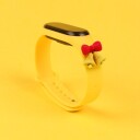 Strap Xmas for Xiaomi Mi Band 5 / 6 julearmbånd av silikonarmbånd med bjeller Gul