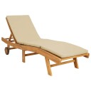 vidaXL Solstol Polyester Brun og Beige