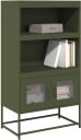  Highboard olivengrønn 68x39x123 cm stål 8721158372062