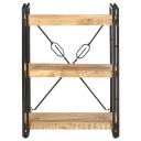 vidaXL Bokhylle 3 etasjer 60x30x80 cm heltre mango