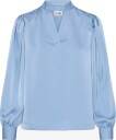 ICHI   Bluse Ihletta Thin Ls   Blå