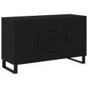  Sideboard Svart Eik 100x36x60 cm Konstruert Tre