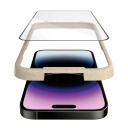 PanzerGlass iPhone 14 Pro Max PanzerGlass AntiBacterial Ultra-Wide Fit Beskyttelseglass- EasyAligner - Diamond Strength - Transparent / Svart kant