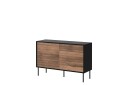 Kommode Soublet 120 cm   Svart/Valnøtt
