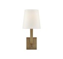 Square Tube vägglampa antik mässing
