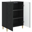  Serviesskap Svart 66 x 34,5 x 90 cm Konstruert tre