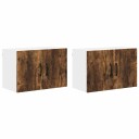  Kjøkkenskap 2 pcs Røkt eik 60 x 31 x 40 cm Konstruert tre