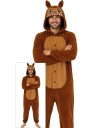Lulu Monster - Brunt Labubu Inspirert Kostyme til Herre - Onesize Large