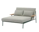 Muuto Loungebed Settle med armlener Dark Green