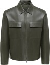 ONLY & SONS Onsearl Leather Jacket Otw Frml   BELUGA   XXL
