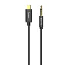 Baseus Yiven USB-C til 3.5mm Lydkabel 1.2m Svart
