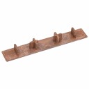  Endehetter For Terrasebord 10 Stk Brun Plast