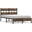  Sengeramme uten madrass med hodegavl sonoma eik 120x190 cm 8721158377869