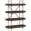  Bokhylle 3 etasjer brun eik 100x33x145,5 cm konstruert tre 8721012194786