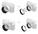 SmallRig 5393 Lens Hood X Half Silver For SmallRig UV og VND filtre