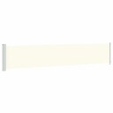 vidaXL Uttrekkbar sidemarkise 117x600 cm kremhvit