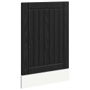 vidaXL Oppvaskmaskin-panel LUCCA Svart eik 45 x 1,5 x 57 cm