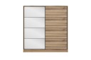 Fruitland Garderobe 220 cm - Hvit / Brun / Eik