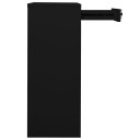 vidaXL Kontorskap svart 90x40x102 cm stål