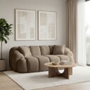 Octavio 2 seters sofa 199x70x80 cm   Brun