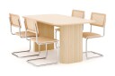 Scandinavian Choice Kopparbo Spisebord 160 cm med 4 stk Build Matstkolar   Hvit