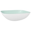 vidaXL Servant glass 42x42x14 cm hvit
