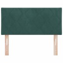  Mørk Grønn Diagonal Blokk Hodegjerde 90cm Fløyel