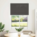  plisségardin sort 85x100 cm Stoff Bredde 84,4 Polyester