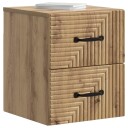 vidaXL Vegghengt Nattbord Artisan eik 34,5 x 33 x 40 cm Konstruert tre