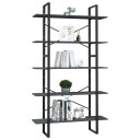 vidaXL Bokhylle 5 niv?er 100x30x175 cm furu gr?