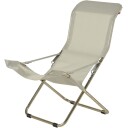 Fiam Fiesta hvilestol taupe aluminium