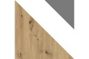 Nero Garderobe 80 cm - Natur/Hvit/Grå