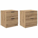  Nattbordskap 2 pcs artisan eik 45 x 39 x 50 cm Konstruert tre