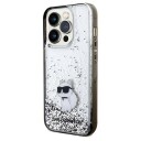 Karl Lagerfeld Klhcp14xlkcnsk Iphone 14 Pro Max 6.7" Transparent Hardcase Liquid Glitter Choupette