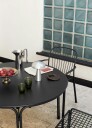 &tradition; - Thorvald Sidechair Sc94 Warm Black - Utendørs Spisebordstoler - Space Copenhagen - svart Metall