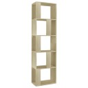 vidaXL Bokhylle/Romdeler sonoma eik 45x24x159 cm sponplate