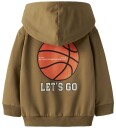 Name It Hettegenser   NmmKelvin   Mat Gold m. Trykk   Name It   3 år 98   Hettegenser   Brun